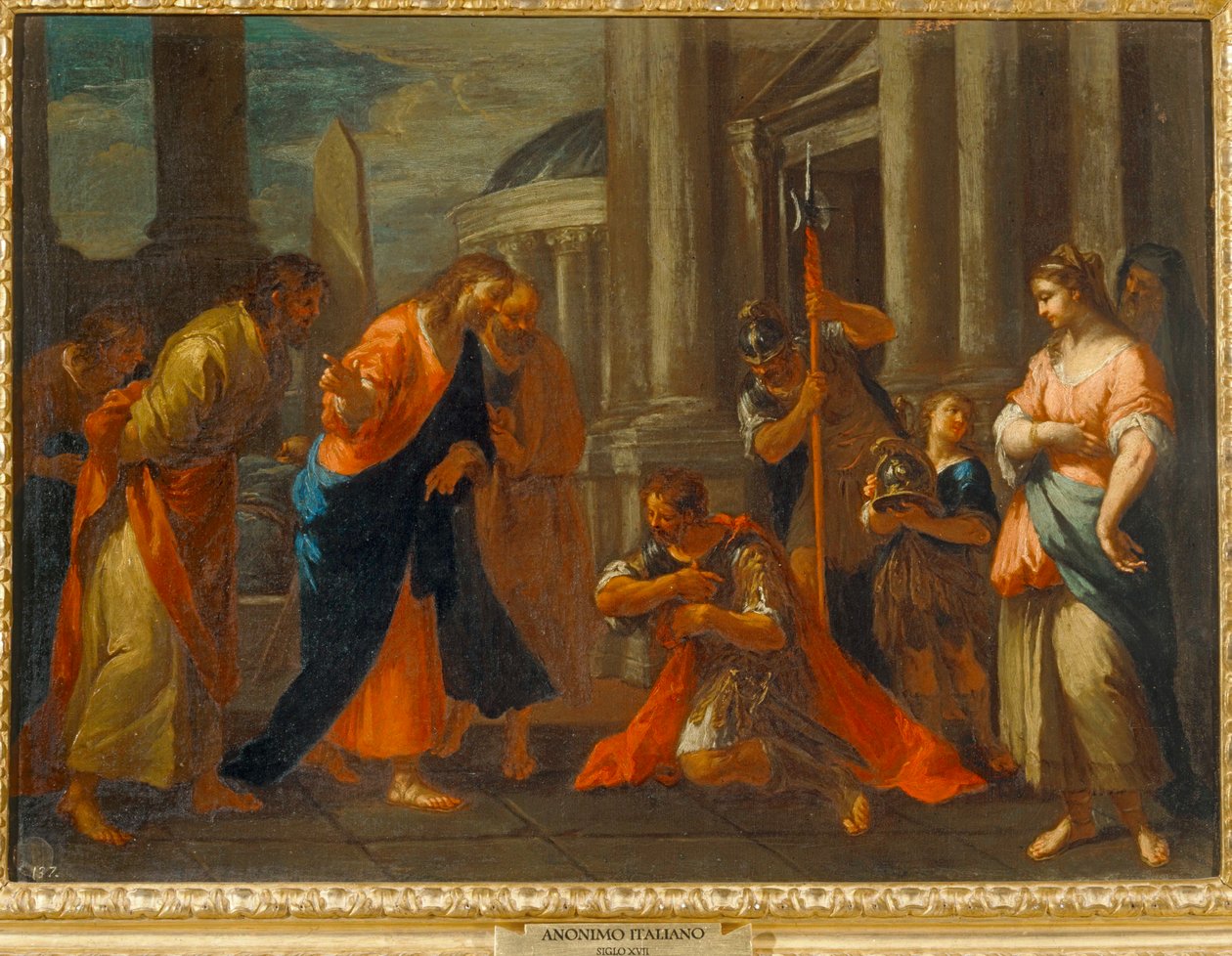 Kristus og centurionen. 10034383 ... af Italian School