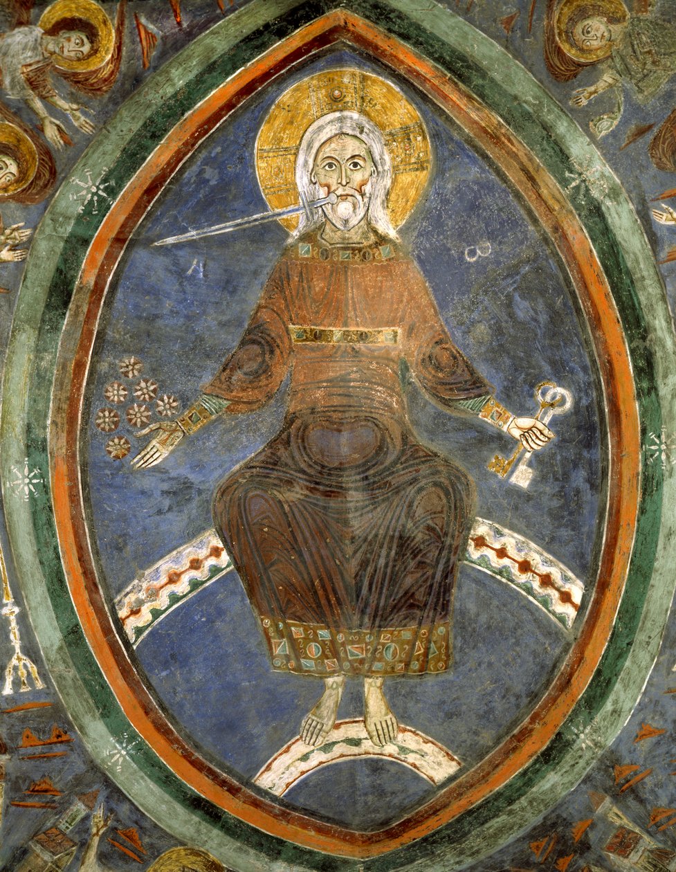 Apokalypsens Kristus, Anagni-katedralens krypt af Italian School