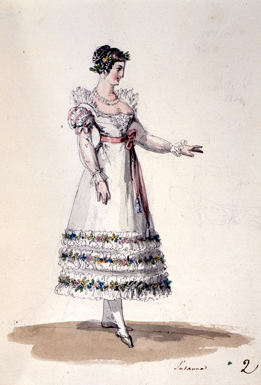 Kostumedesign til Susanna, fra 