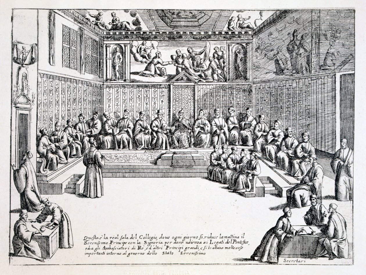 Rådsalen for Dogen af Venedig, 1876 af Italian School