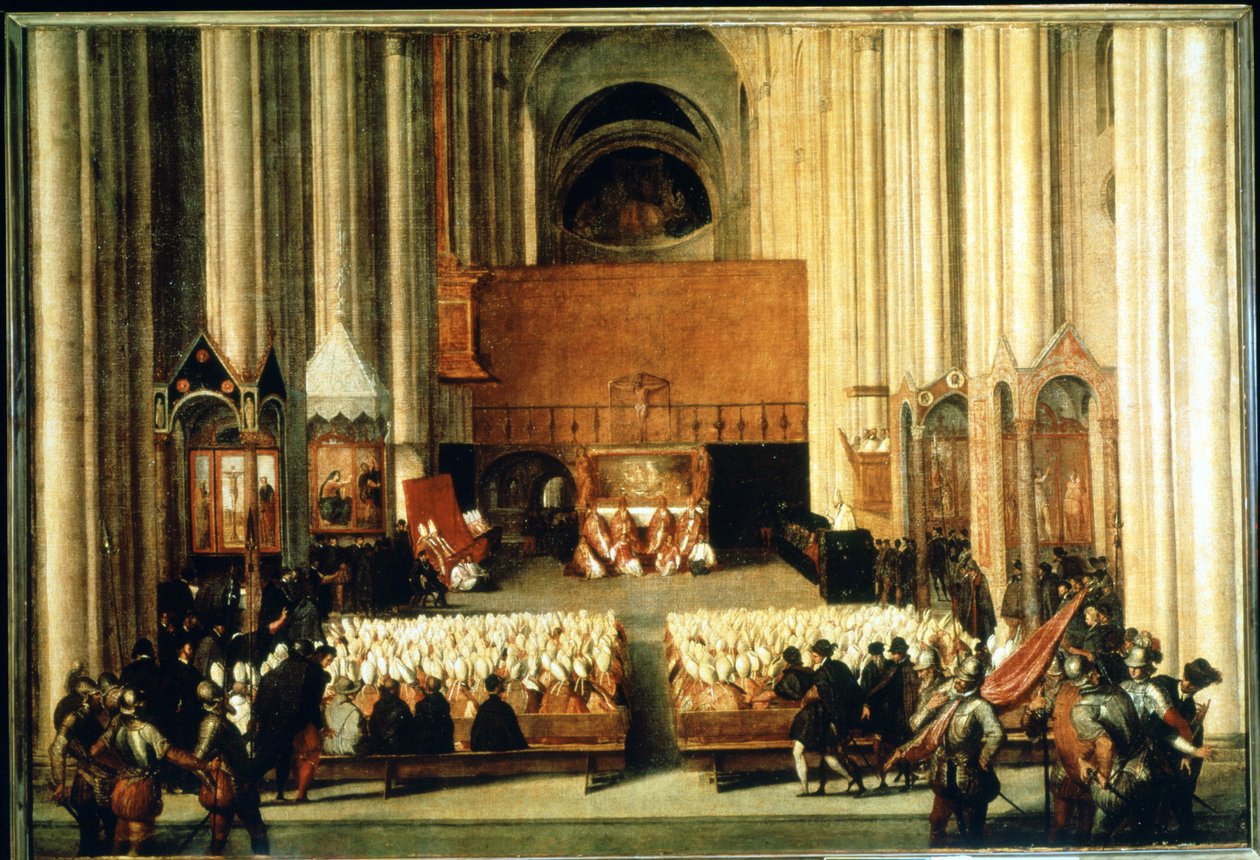 Koncilet i Trent (1545 - 1563). italiensk skole af Italian School