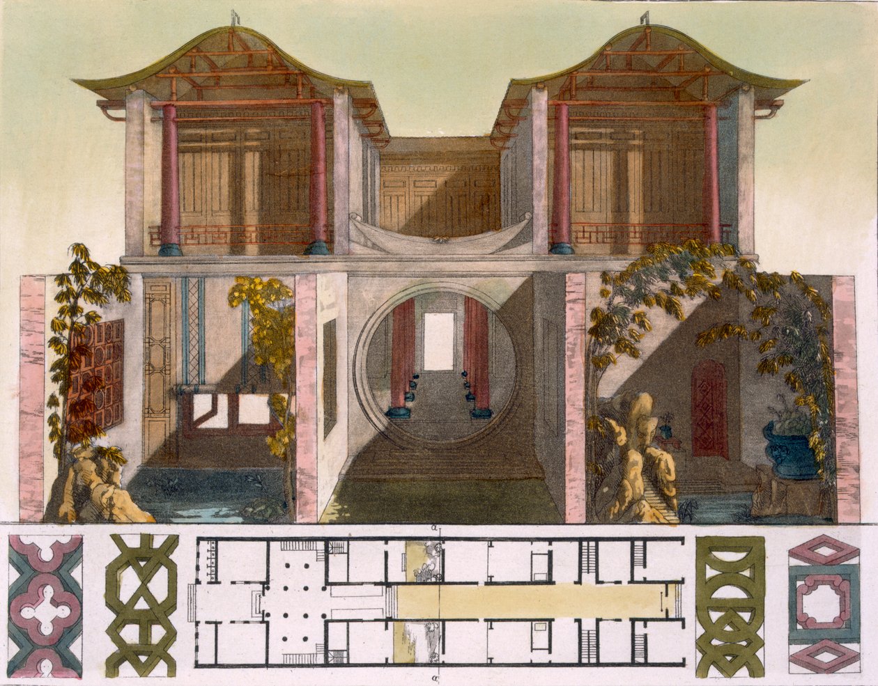 Court of Audience Hall of the Imperial Palace, Beijing, ca. 1820