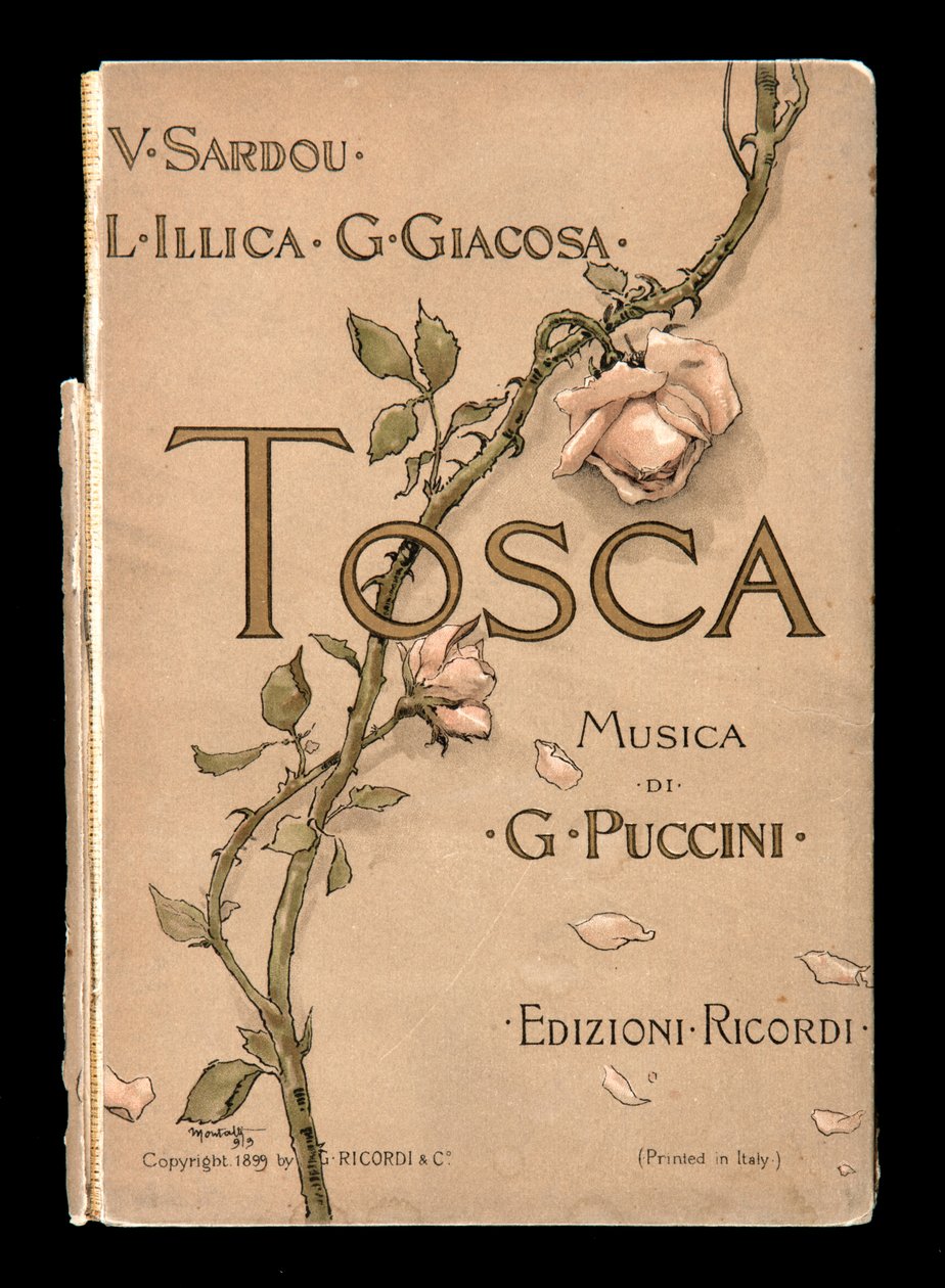Cover, Libretto della Tosca af Giacomo Puccini, Ricordi Edition, Italien af Italian School