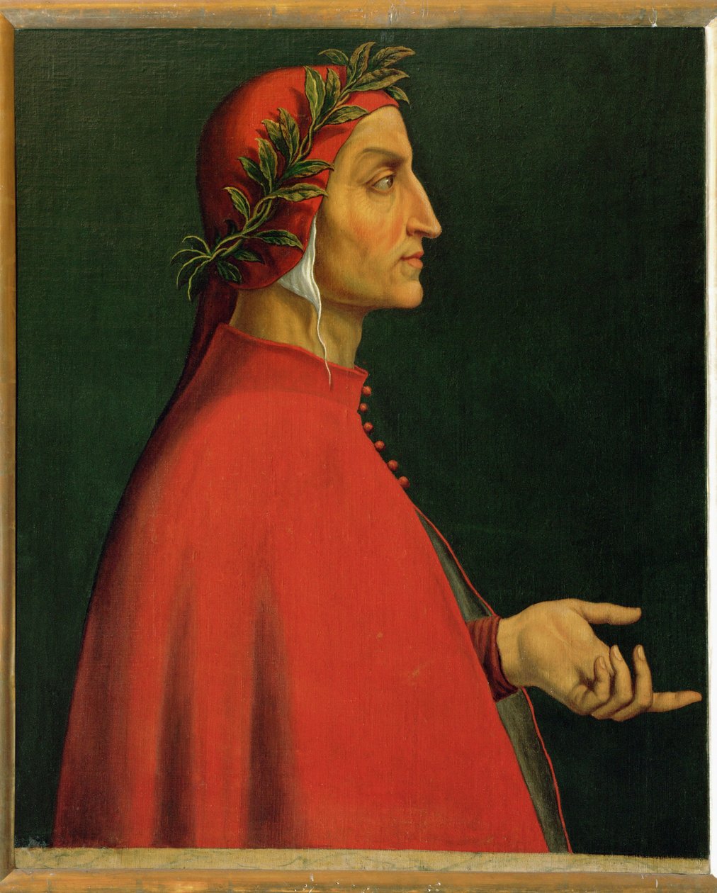 Dante Alighieri, italiensk digter, der skrev Divina Commedia ... af Italian School