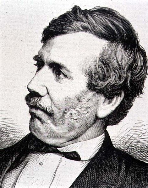 David Livingstone (1813-73) skotsk missionær og afrikansk opdagelsesrejsende (gravering) af Italian School