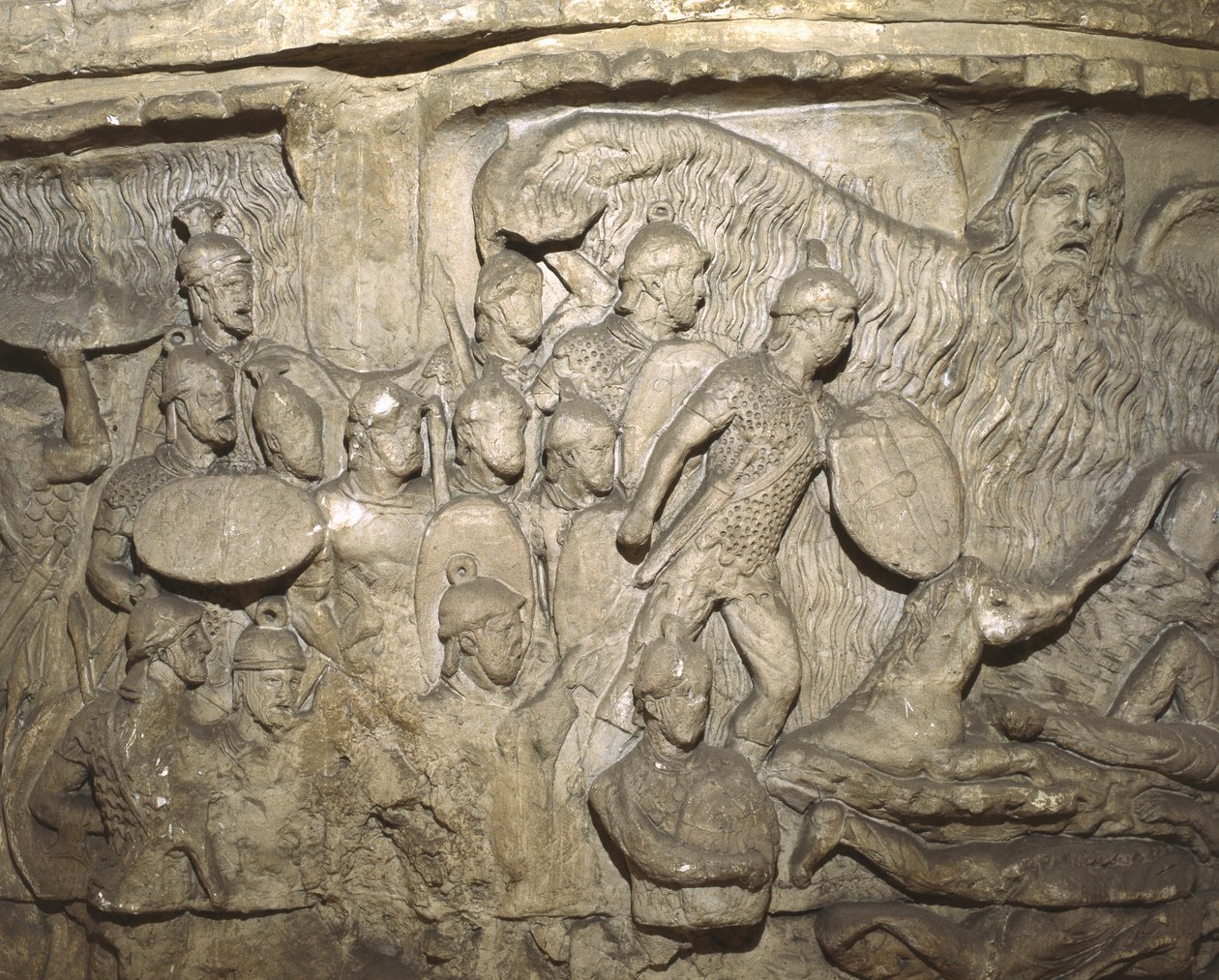Detalje fra en afstøbning af Marcus Aurelius