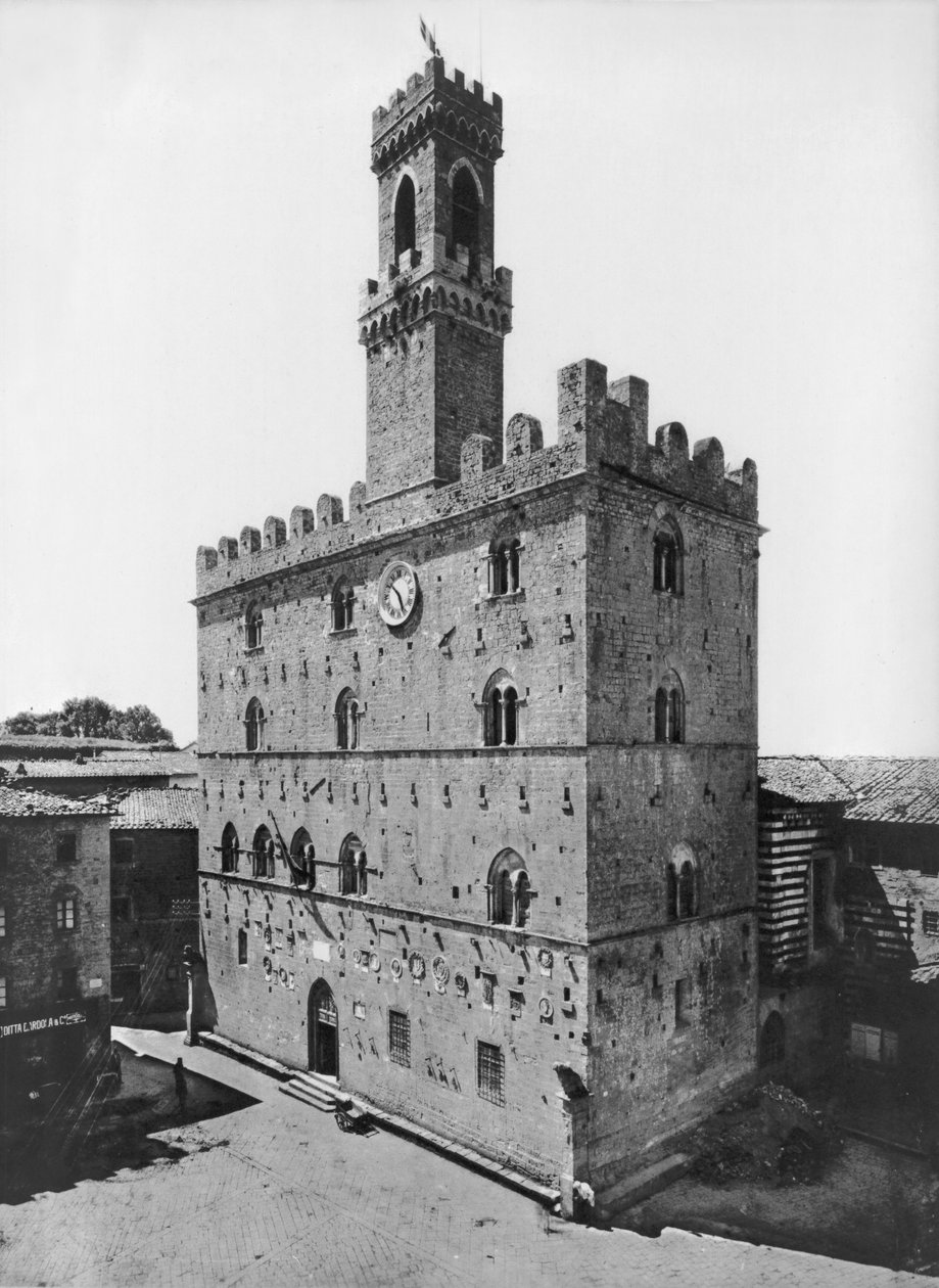 Udvendig udsigt over Palazzo dei Priori af Italian School