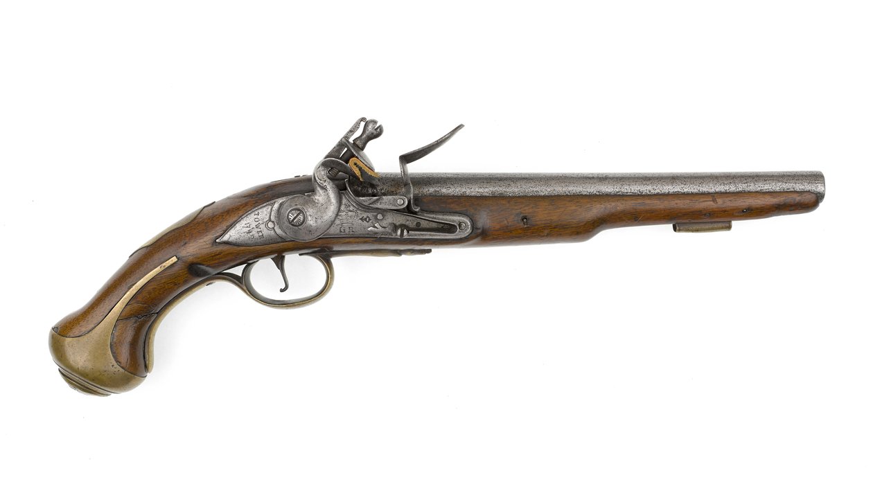 Flintlock .579 tommer pistol ejet af oberst Charles Churchill af Italian School