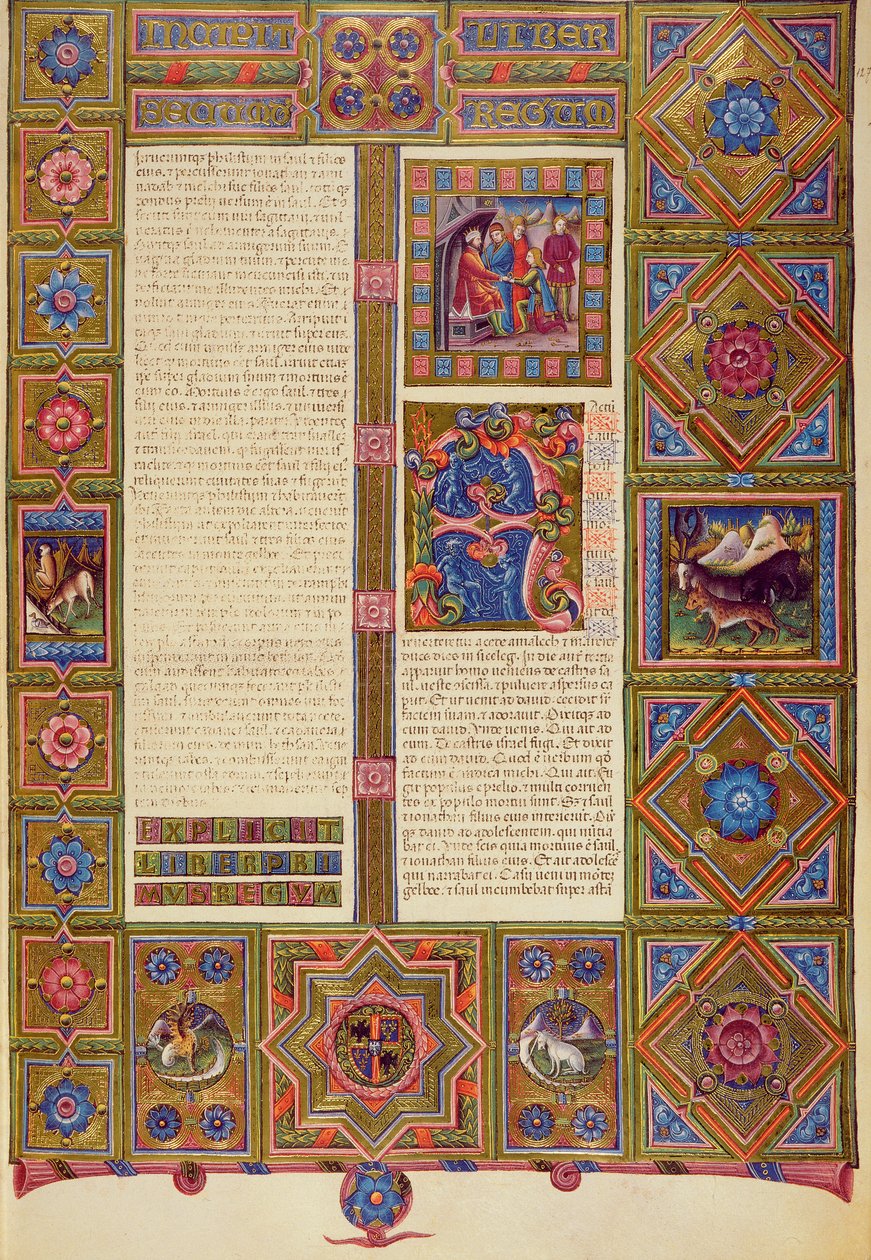 Fol.127r Den anden Kongebog, fra Borso d