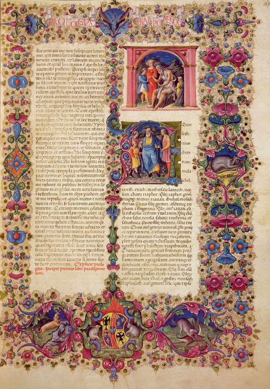 Fol.167r Første Krønikebog, fra Borso d