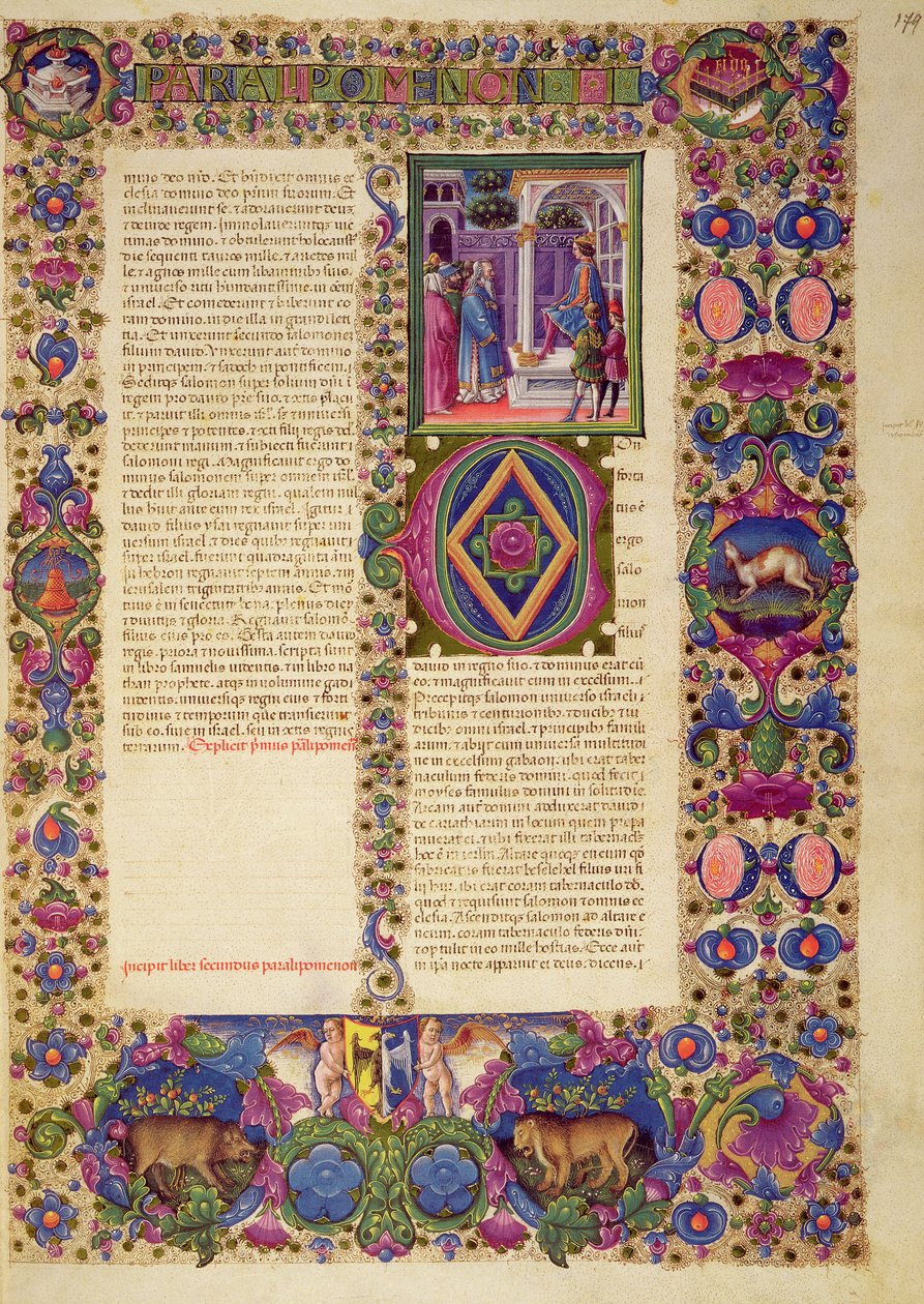 Fol.179r Krønikebogen, fra Borso d