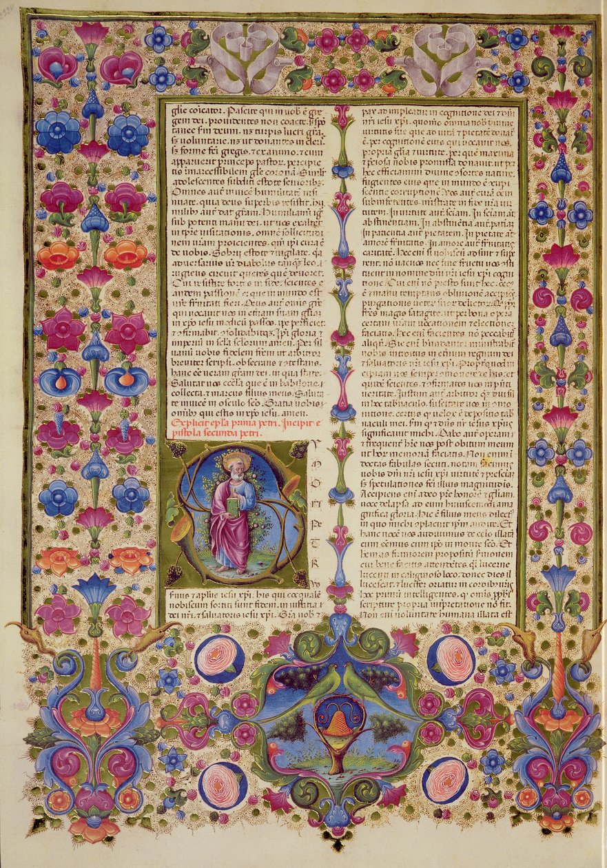 Fol.232v Andet Brev fra St. Paul til Apostlene, fra Borso d