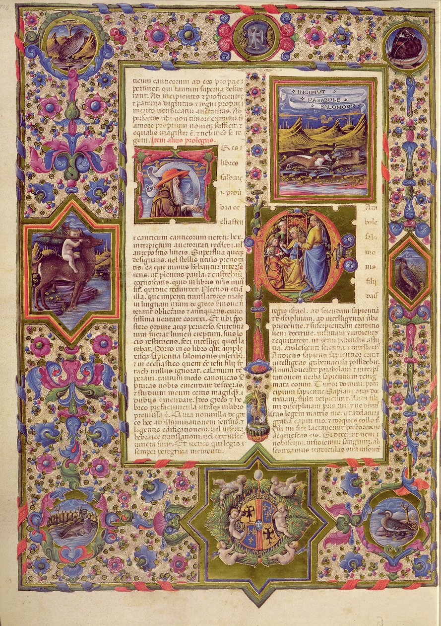 Fol.280r Åbning af kapitlet af Ecclesiasticus, fra Borso d