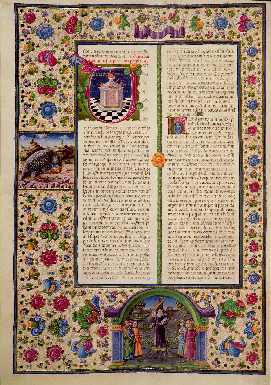 Fol.92v Åbning til profeten Amos
