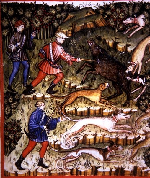 Fol.96r Jagtdyr, illustration fra 