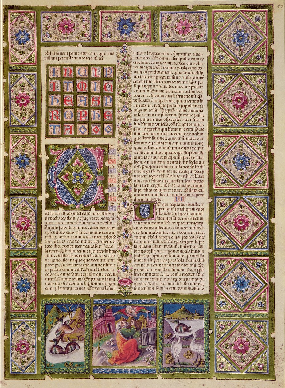 Fol.97r Åbning til profeten Micheas