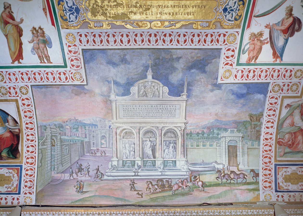 Moses-springvandet, Piazza San Bernardo, Rom af Italian School