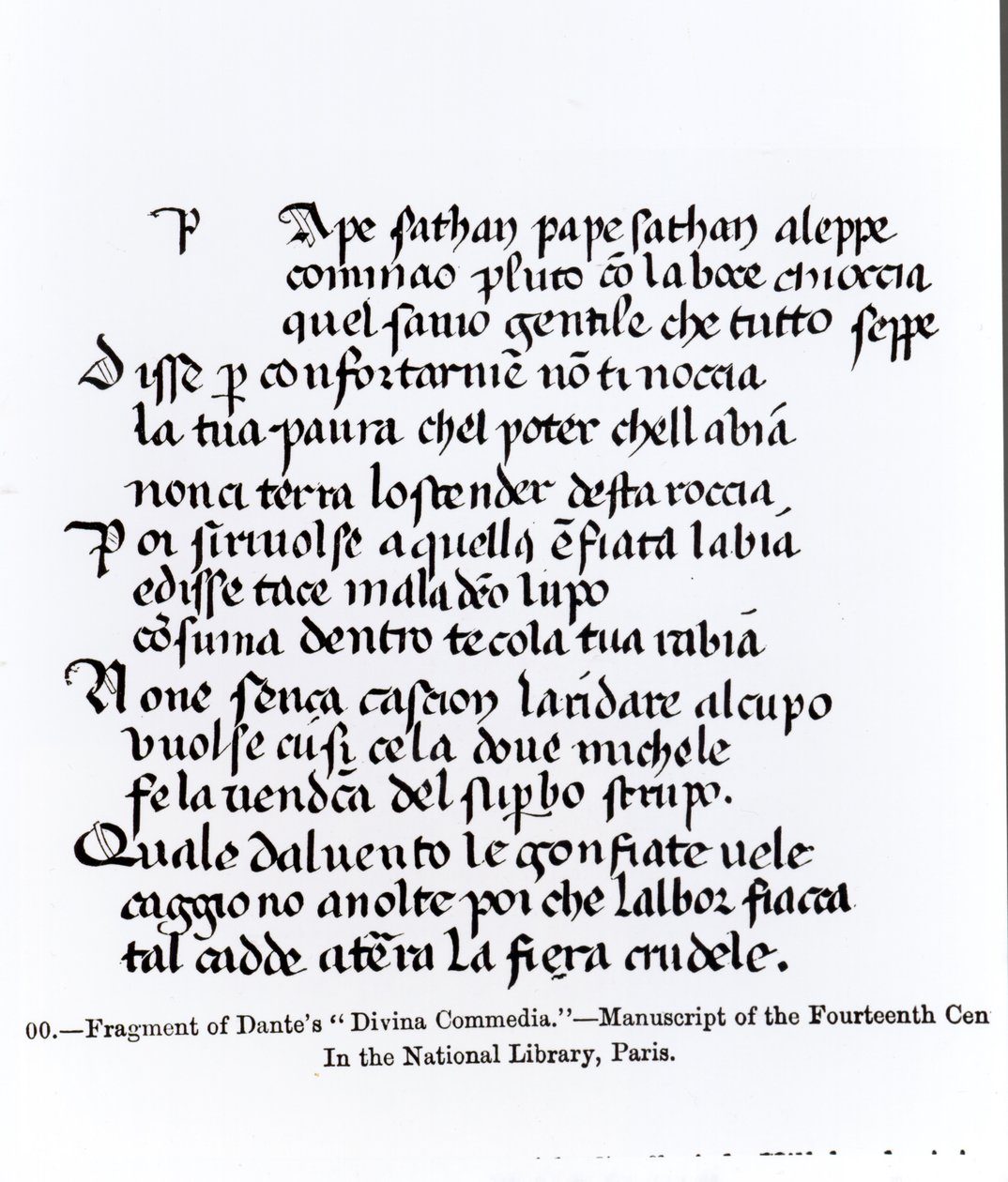 Fragment af Dantes (1265-1321) 