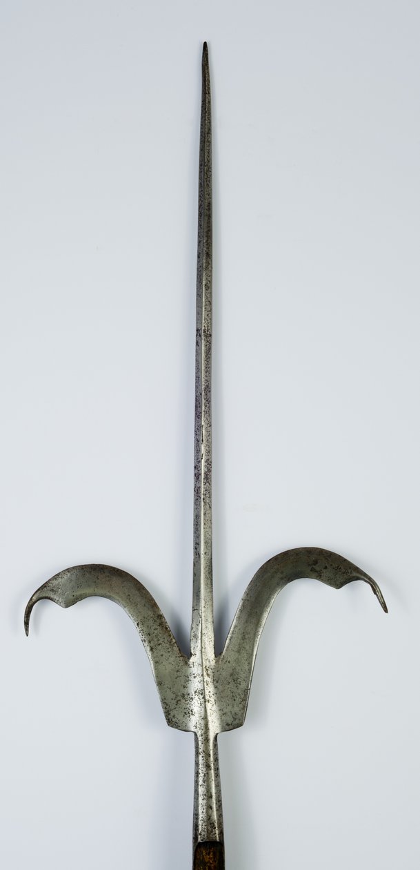 Friuli Spear, ca. 1600 (stål og træ) af Italian School