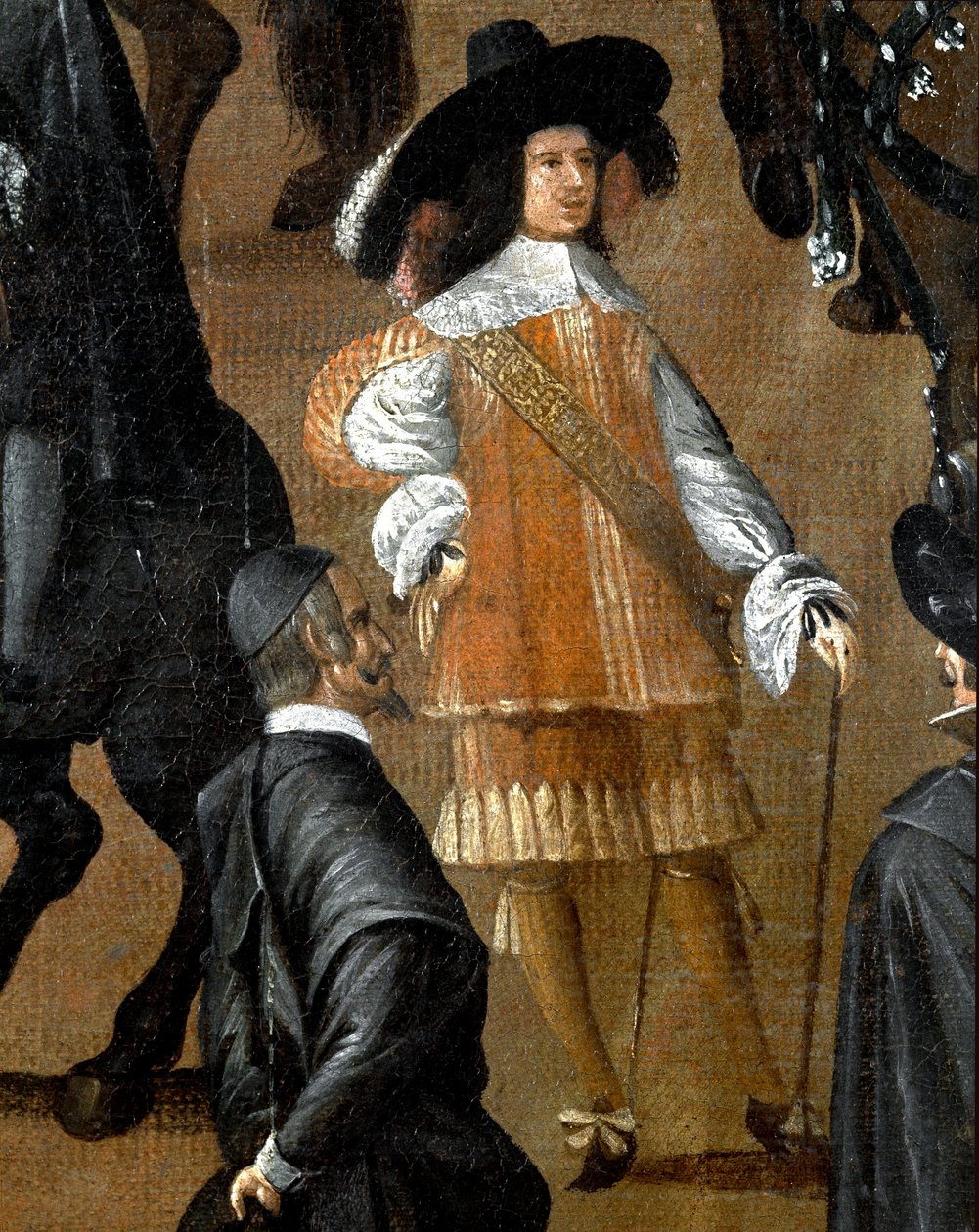 Herre i spansk kjole, detalje (maleri af Italian School