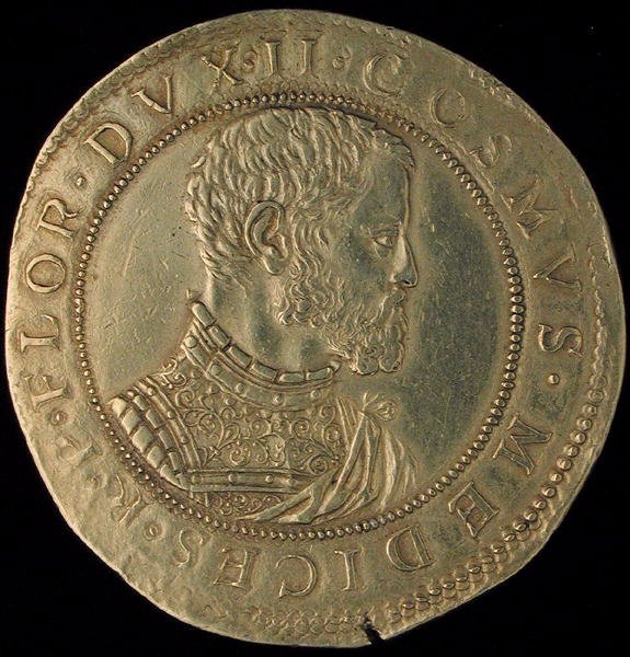 Guldplade tilhørende Cosimo I (1519-74) de