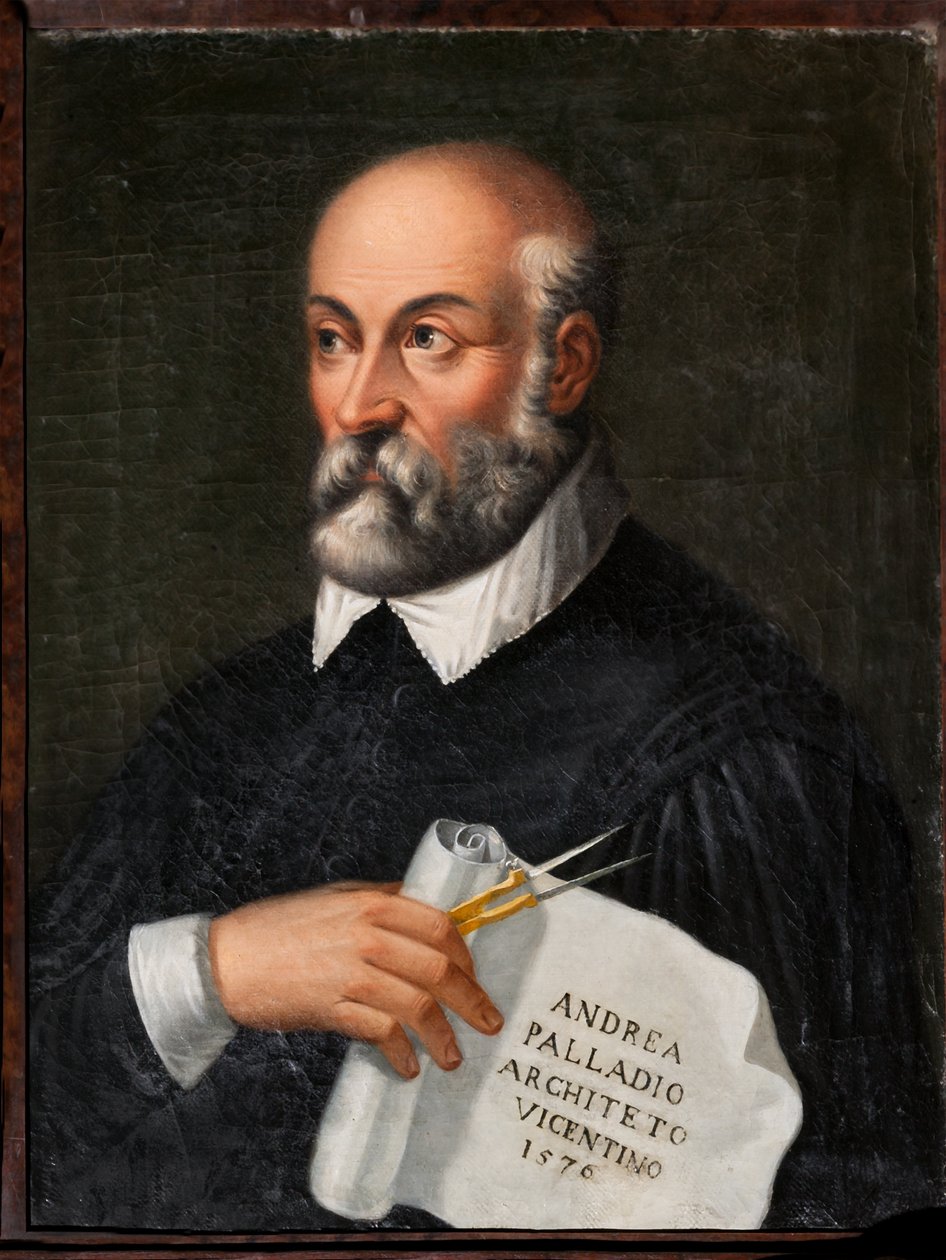 Gæstelogi: portræt af arkitekten og scenografen Andrea Palladio af Italian School