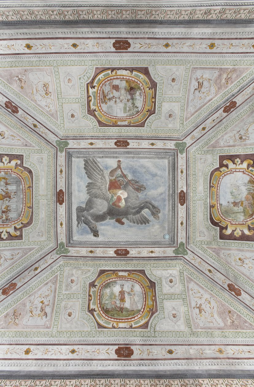 Hall of Perseus: bevinget hest af Italian School