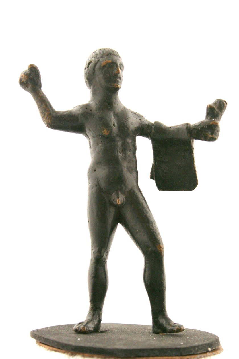 Hercules holder et tigerskind af Italian School