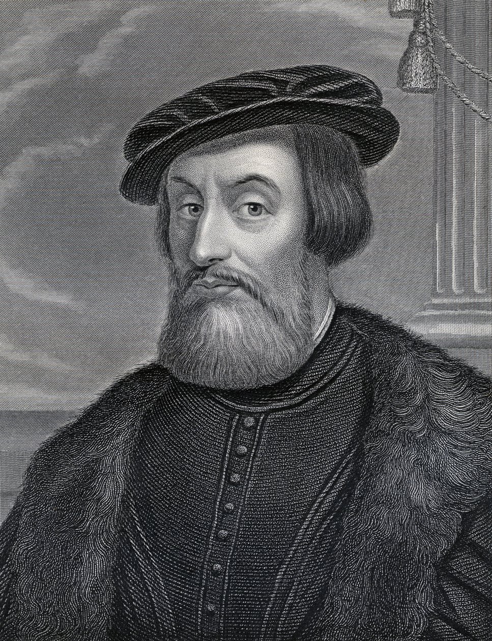 Hernan Cortes, graveret af William Holl, ca. 1830