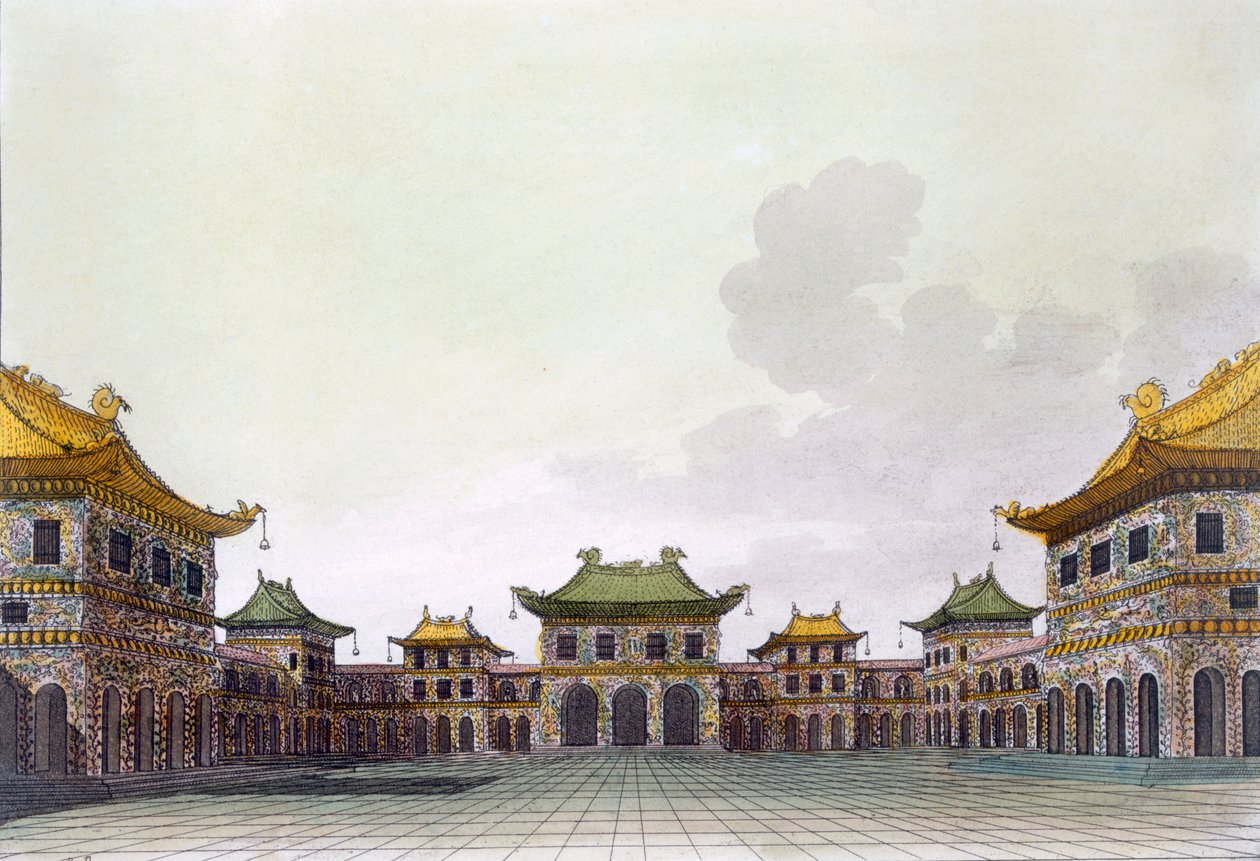 Hjem for en rig person i Peking, ca. 1820