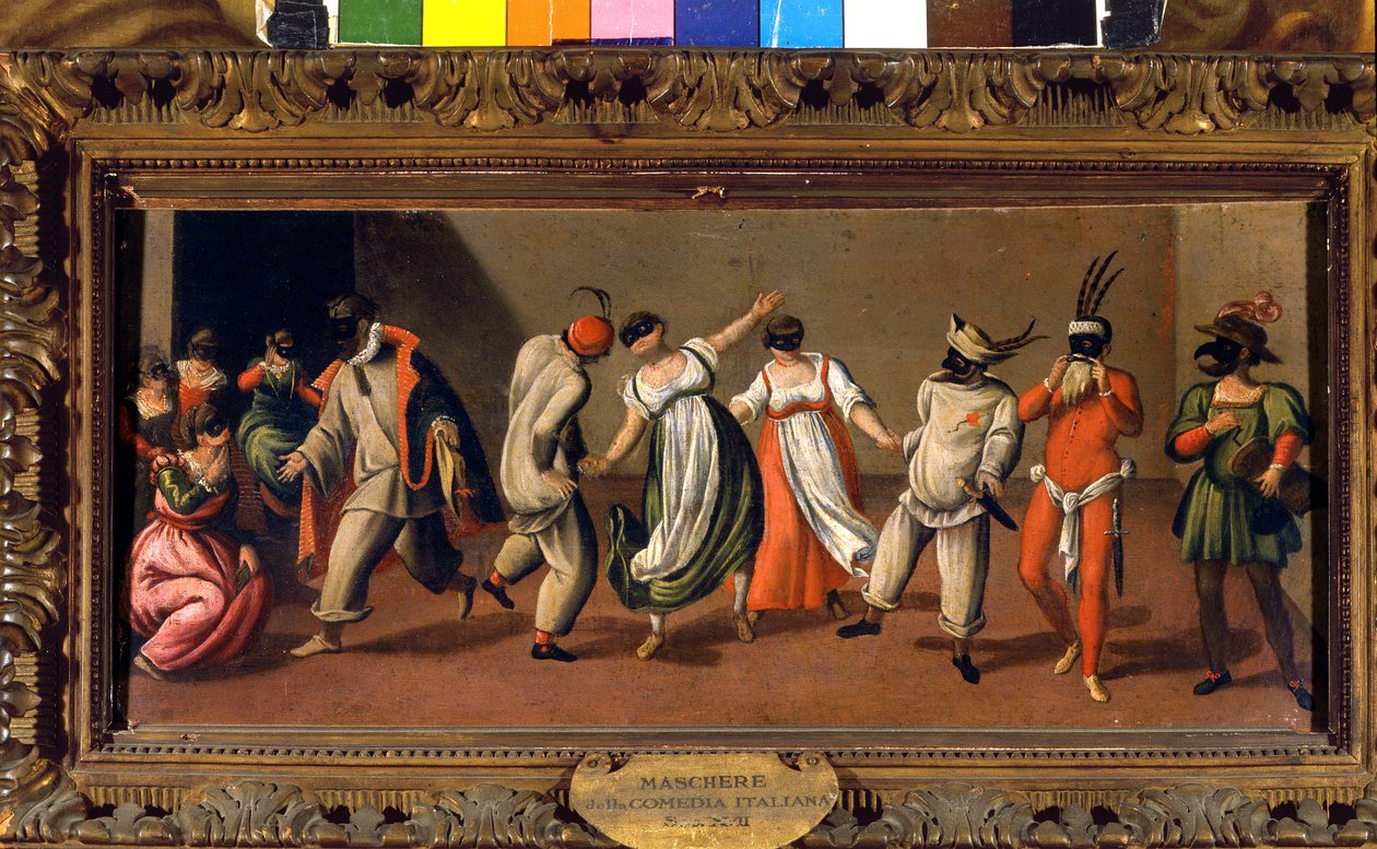 Italienske masker af Commedia dell