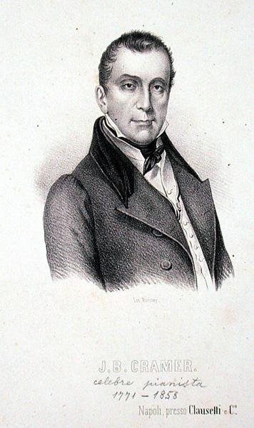 Johann Baptist Cramer (1771-1858) graveret af Richter (gravering) af Italian School
