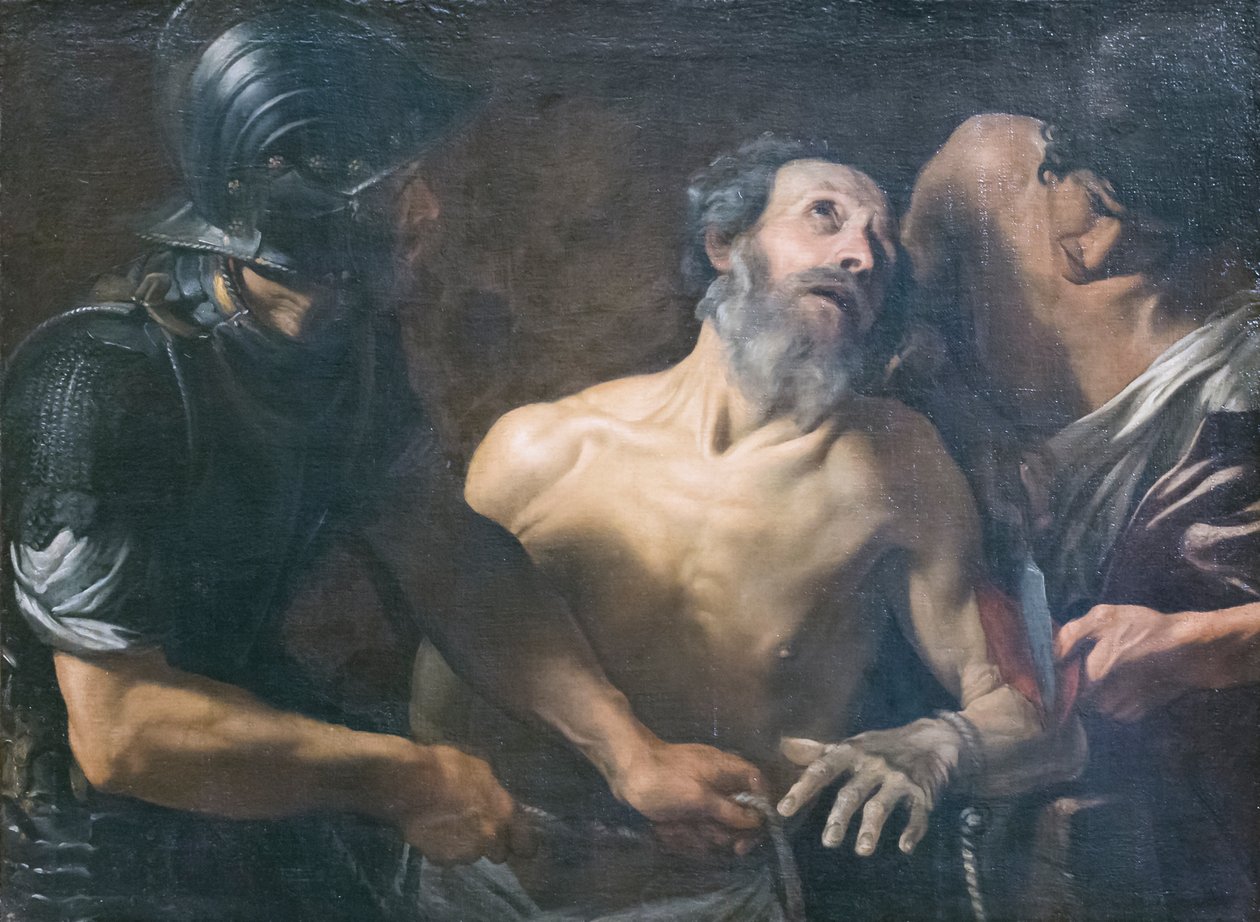 Den hellige Bartholomews martyrium af Italian School
