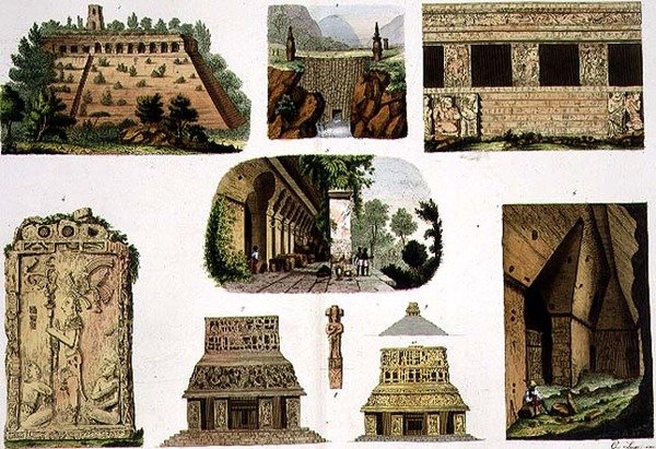 Mexicanske antikviteter, arkitektoniske detaljer, plade 48A fra 