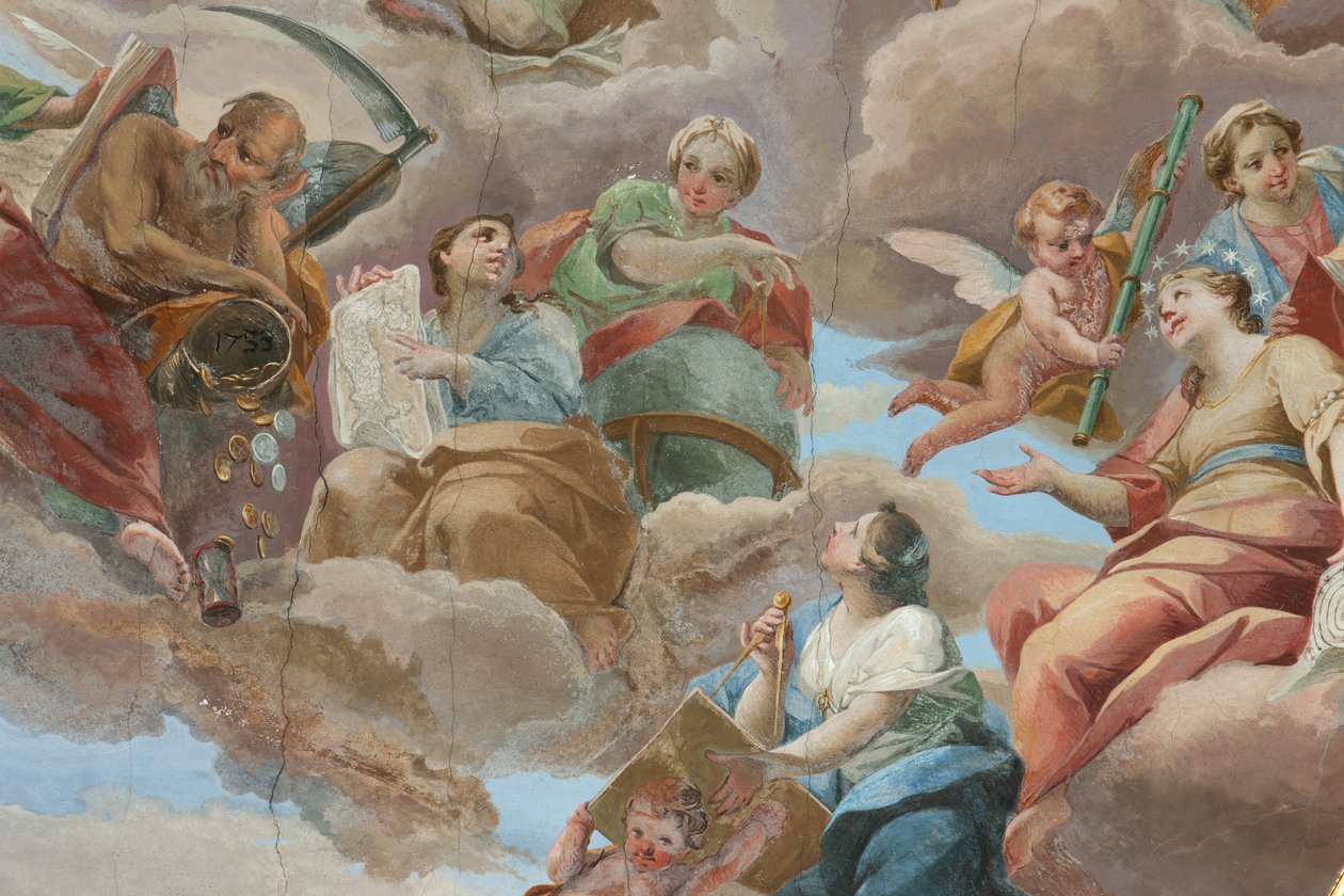 Milano, San Francesco da Paola-kirken, Fresco Hall Palazzo af Italian School