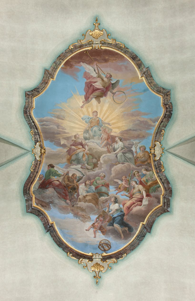 Milano, San Francesco da Paola-kirken, Fresco Hall Palazzo af Italian School