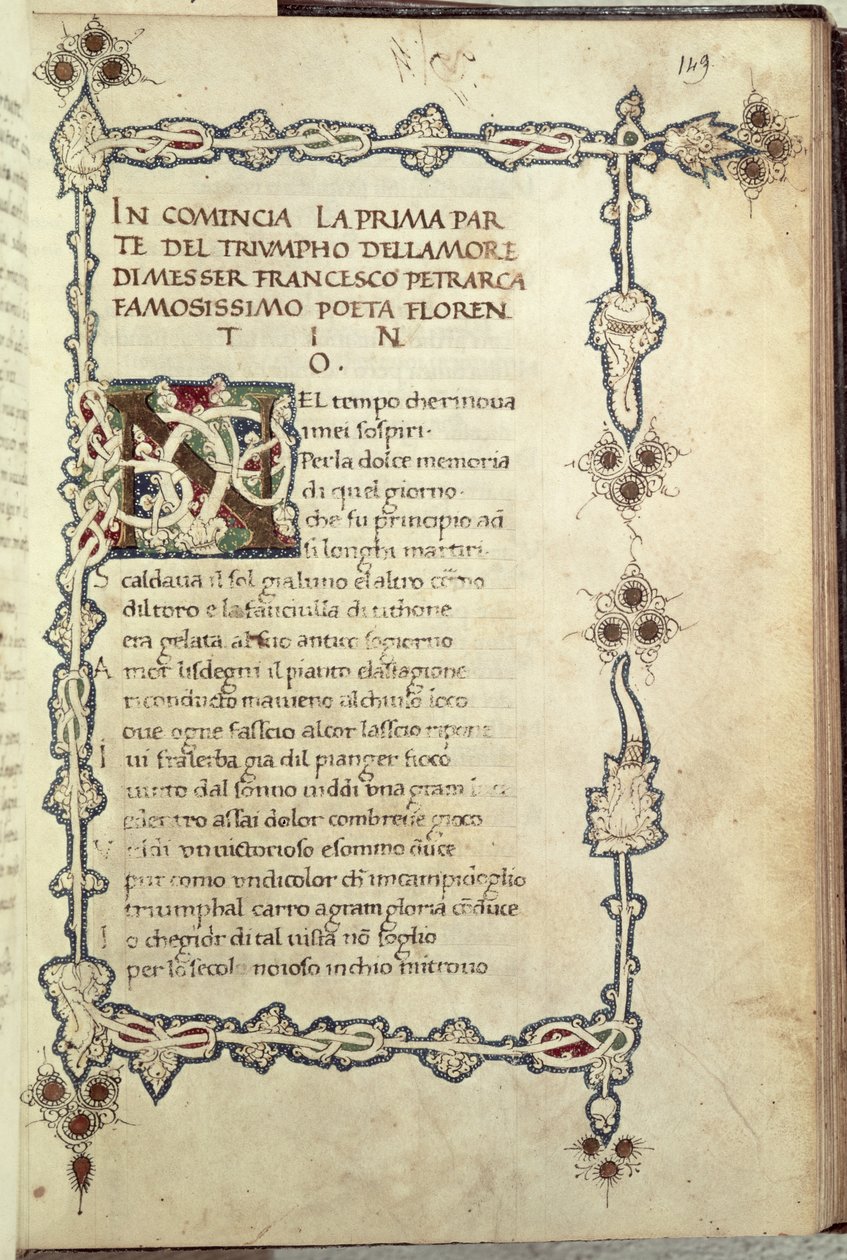 Ms.392 fol.149 Kærlighedens triumf, fra 