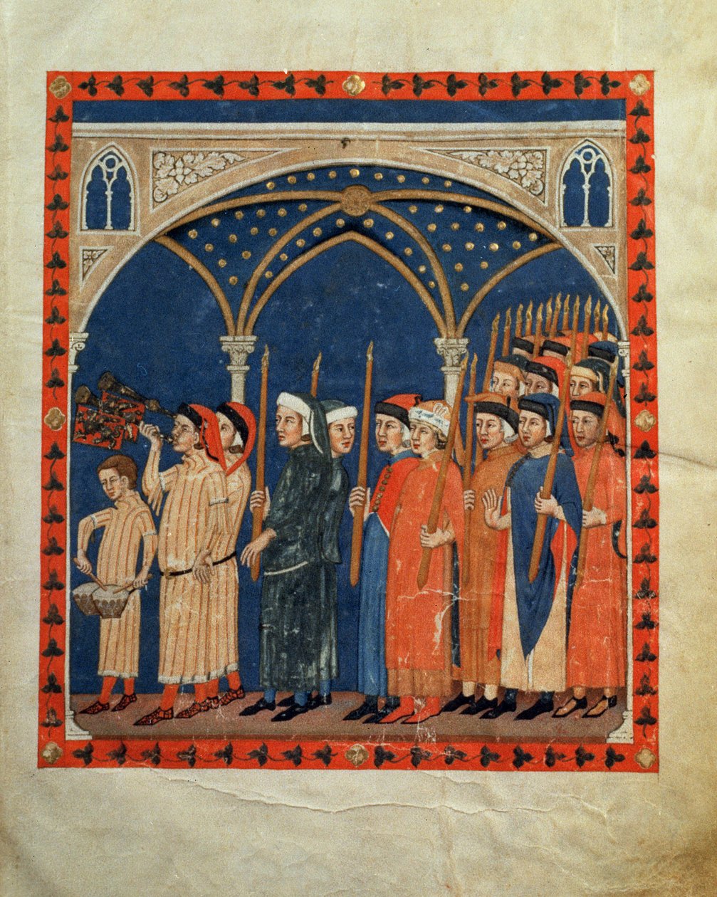 Ms 973 c.20 A Procession af Italian School