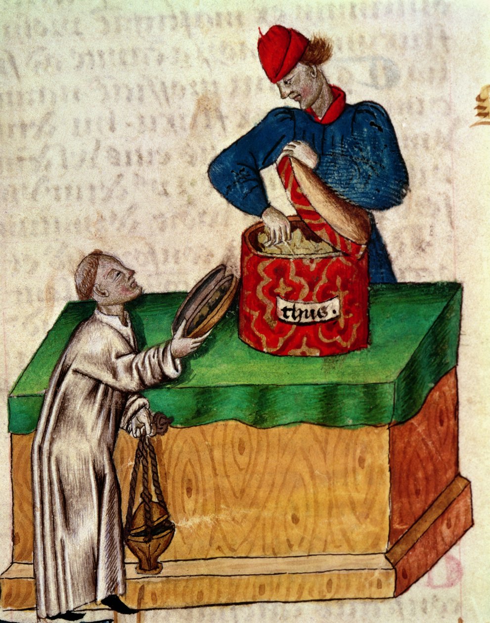 Ms Lat 993 fol.104r Røgelsesælger, fra 