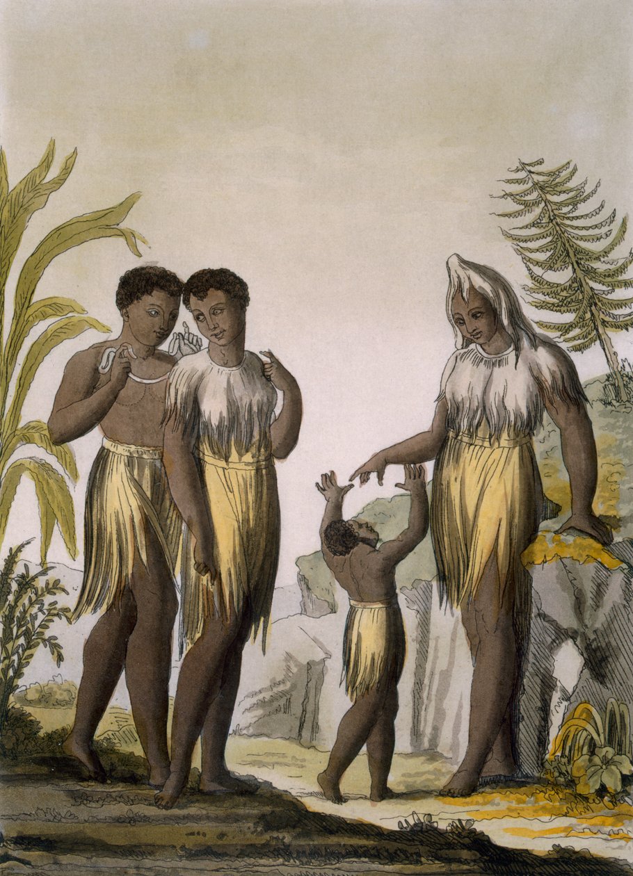Indfødte i Cazegut, Vestafrika, ca. 1820
