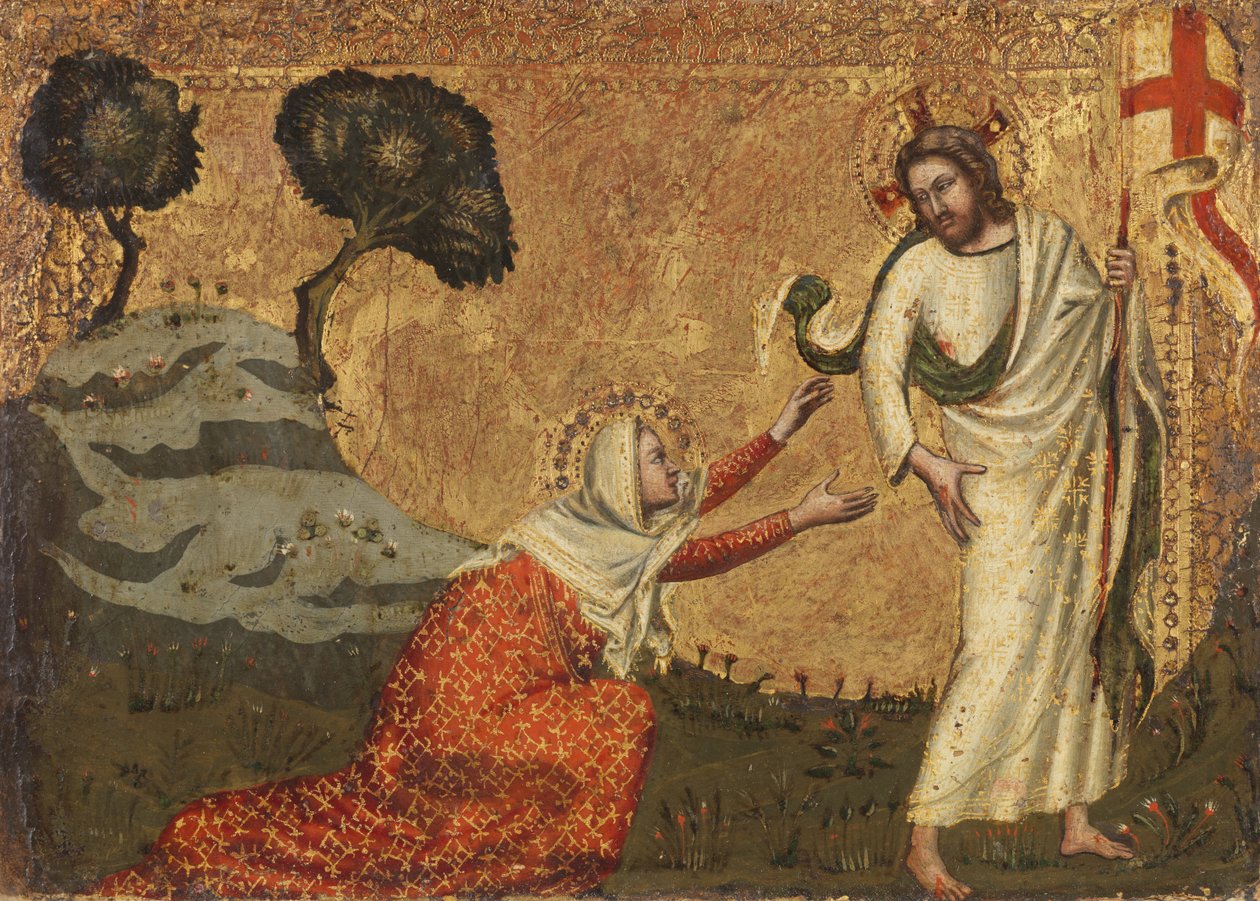 Noli me tangere, 1350-75 af Italian School