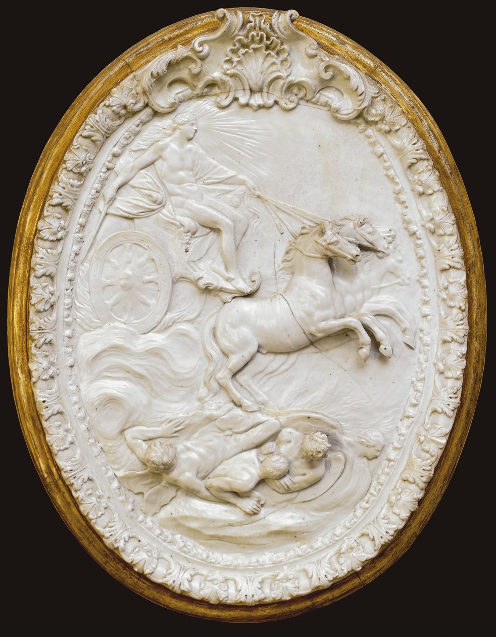 En af en serie på fire Doccia-støbte ovale plaques, midten af 1700-tallet af Italian School