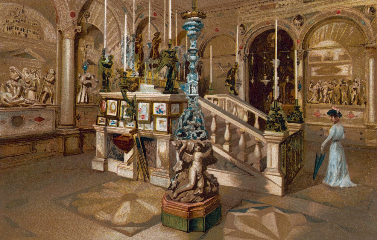 Padua / Padua: Altare del Santo (chromolitho) af Italian School