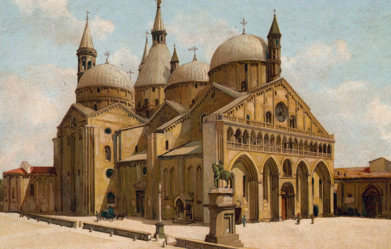 Padua / Padua: Church of the Saint, Basilica of St. Anthony (chromolitho) af Italian School