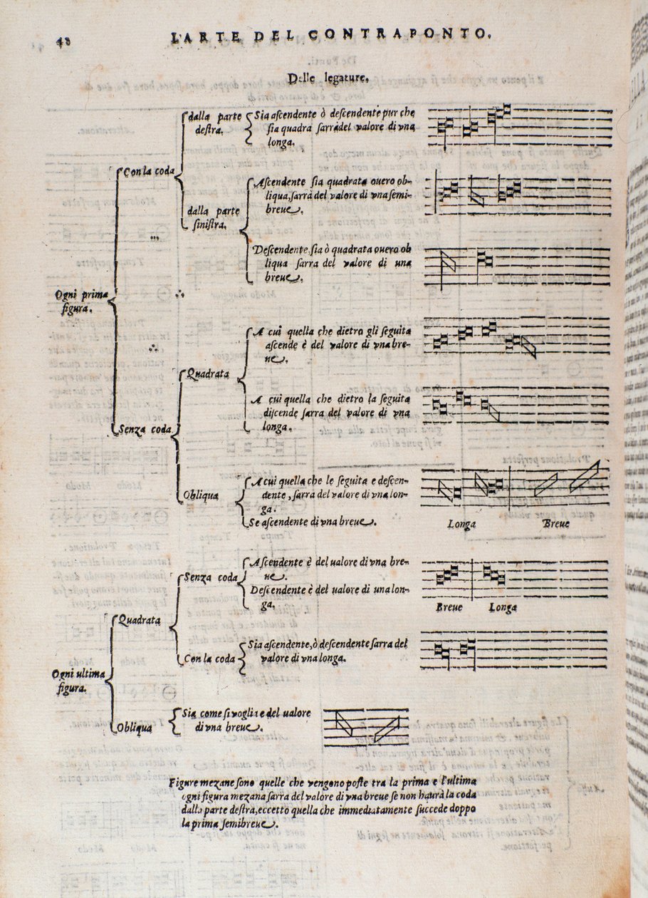 Side taget fra The art of counterpoint af Giovanni Maria Artusi af Italian School