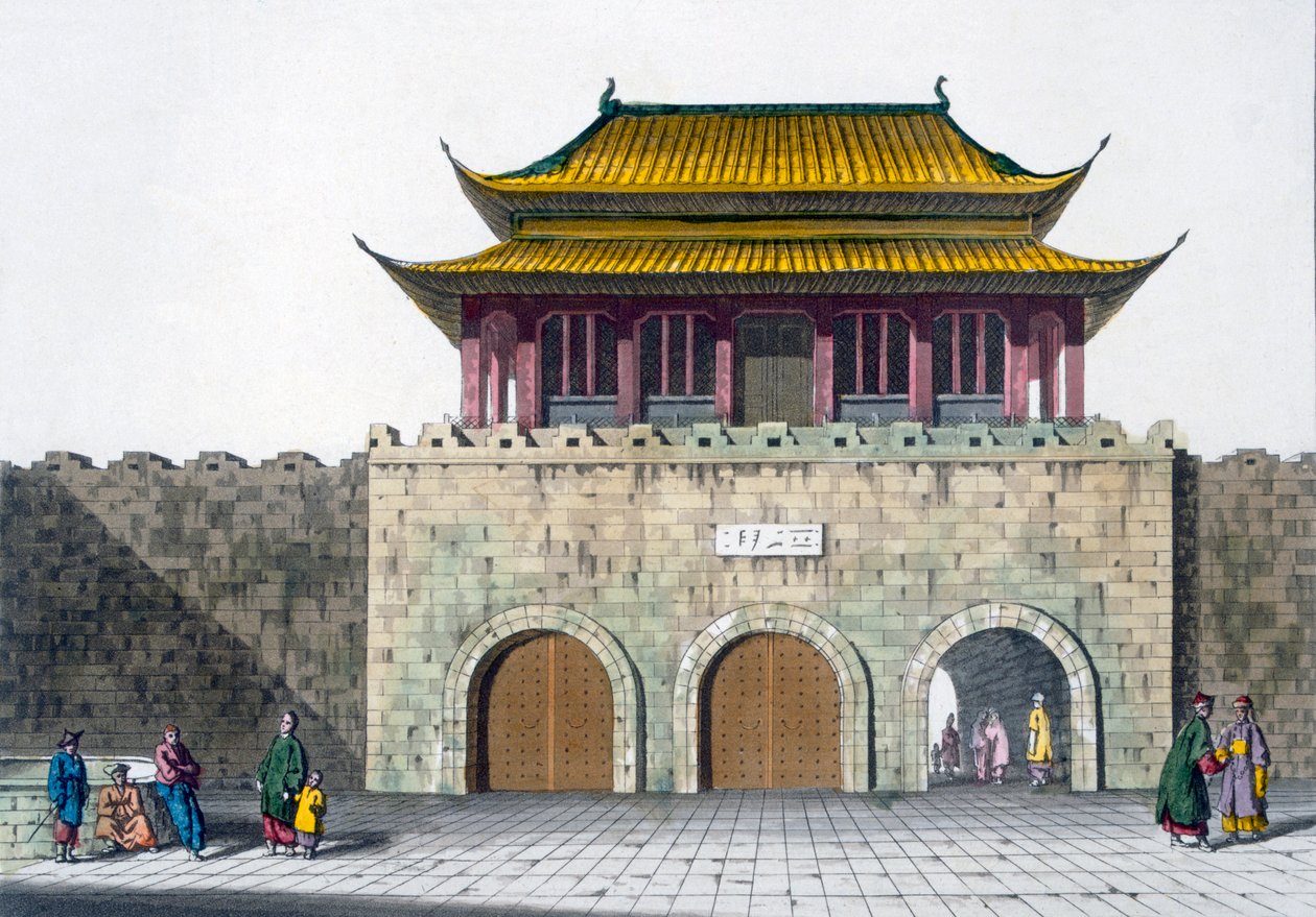 Pagodetårne i Nanking, ca. 1820