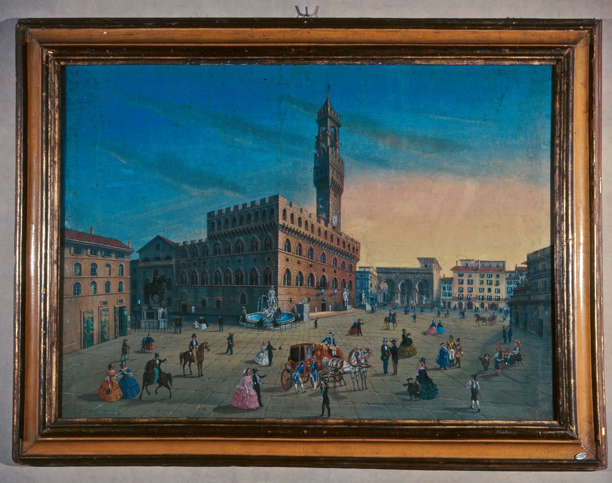 Palazzo Vecchio på Piazza della Signoria, Firenze af Italian School
