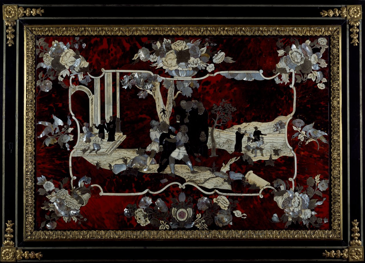 Panelintarsia fremstillet af Royal Manufacture i Napoli, Italien af Italian School