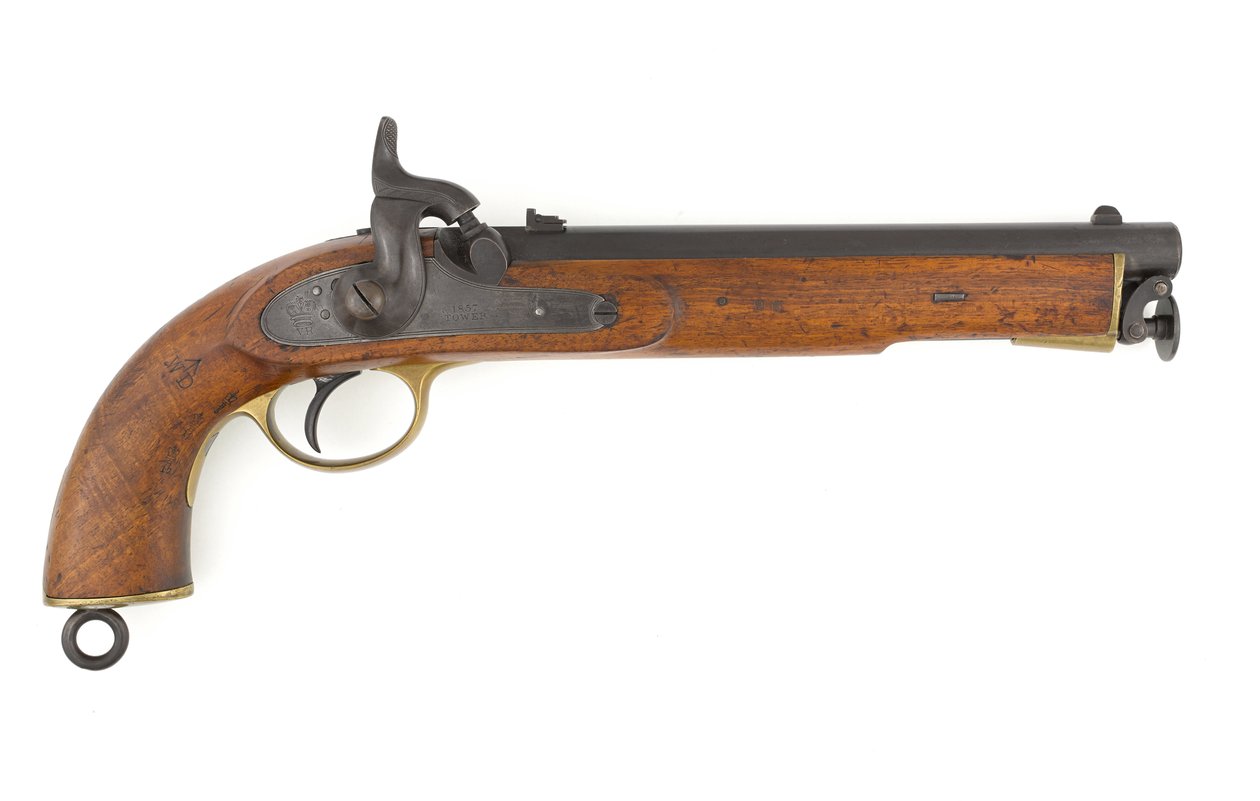 Mønster 1856 Percussion Rifled Pistol af Italian School