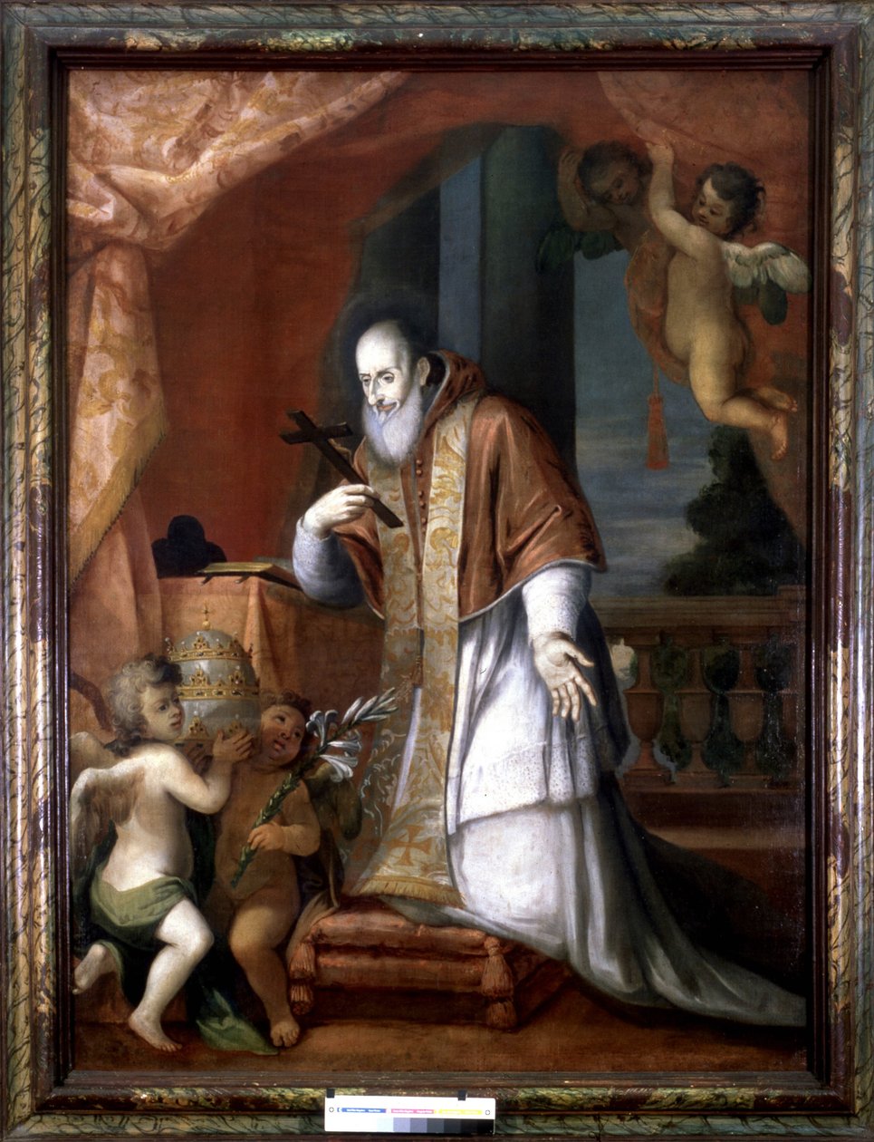 Pius V (1504 - 1572). Anonymt maleri fra en Lombardkirke. af Italian School